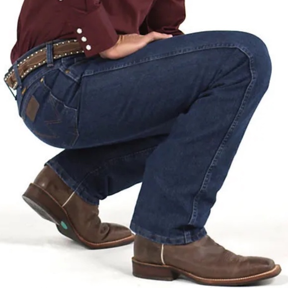 Wrangler Other - Wrangler Men's Cowboy Cut Slim Fit Advance Comfort Mid Stone Sz 30 Jeans 36MACMS
